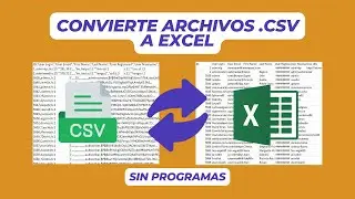 convierte archivos .csv a excel - convertir archivo separado por comas a separado por columnas