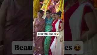 Kajol, Twinkle Khanna, Rani mukerji at North Bombay Sarbojanin Durga Puja....#kajol #e24