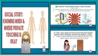 Social Story: Knowing When & Where Private Touching Is Okay | Touching Yourself | High Cognition