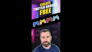 How Make Twitch Sub Badges Free! #shorts