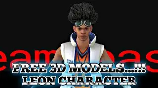 Prisma3d Free Fire Leon Character 3D Model BY TeamYeasin