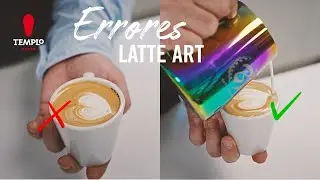 3 TRICKS to SOLVE the most common LATTE ART ERRORS