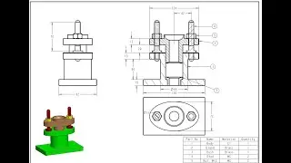 Computer Aided Machine Drawing  EXP 7  Modelling and Assembly drawing of Stuffiing box  CREO Part-4
