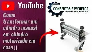 Como transformar um cilindro manual em motorizado em casa???!!!!#projeto