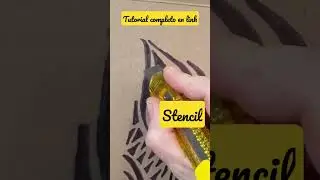 Super facil tutorial de Stencil casero. #stencil #plantilla #artclass