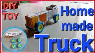 How to make truck at home 🚛🚚 Homemade toy inventions #diy #origami #toys #truck #trending #homemade