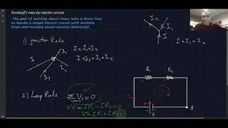 And introduction to Kirchhoff rules.Algebra based physics.