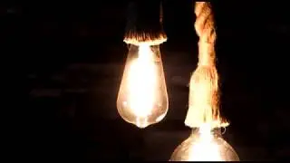 Industri&euml;le Vintage Katrol Touwlamp / Industrial Light