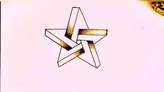 HOW TO DRAW A 3D STAR!EASY DRAWING TUTORIAL||||#