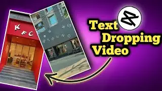 Text Dropping Video Editing In Capcut | Easy To Edit Text Dropping Video | Capcut Video Editing
