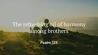 The refreshing oil of harmony among brothers | Psalm 133