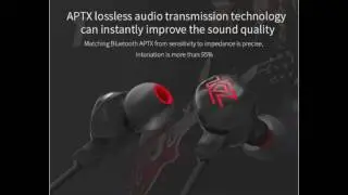 Knowledge Zenith Earphone Bluetooth 4.1 APTX Lossless - KZ-HDSE