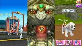 Bus Rush Vs Temple Run 2 Lost Jungle Vs Dog Run - Pet Dog Simulator - Endless Run Gameplay