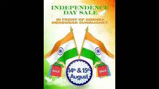 Independence Day sale start from tomorrow 🔈🎊