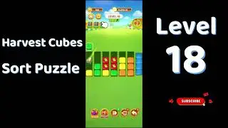 Harvest Cubes Sort Puzzle Level 18 Walkthrough 🌽🧠 | Relaxing Sort Game | Go Answer