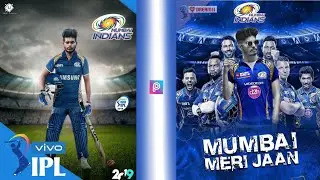Mumbai Indians Photo Editing PicsArt | IPL Mumbai Indians Photo Editing - DJ Photo Editing