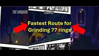 RIU 77 Rings || Fastest route for all treasure rooms || Roblox is Unbreakable 77 rings quick route.
