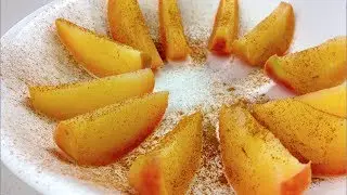 ДОЛЬКИ ЯБЛОКА С КОРИЦЕЙ &mdash; рецепт полезного перекуса