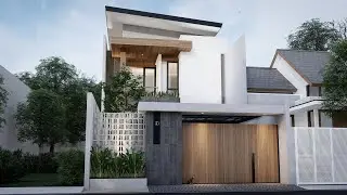 Desain Rumah Kontemporer 2 Lantai Lahan 22m x 7.2m || Project Showreel