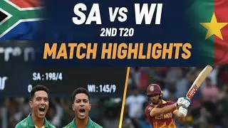 SA VS WI 2ND T20 MATCH HIGHLIGHT #cricket #ipl #southafrica #westindies #cricketlover #dewaldbrevis 