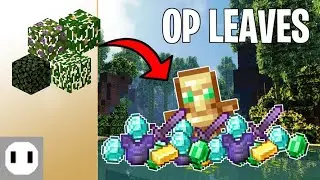 Minecraft BUT Leaves Drop OP ITEMS