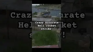 Crazy accurate heli rocket strike! #armareforger #gaming