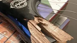 Epiphone Thunderhorse Explorer Guitar Broken Neck Repair