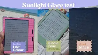 Тест экрана под прямыми солнечными лучами ☀️ Kindle Basic, iPad Mini и Kobo Libra Color