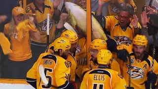 Josi, Gaudreau score two quick to send Nashville into hysterics
