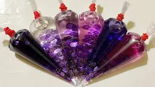Lavender Dreams Slime ! Making Slime with Piping Bags ! Satisfying Slime Videos★ASMR★