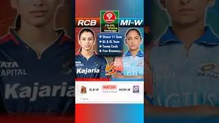 BLR W vs MUM W Dream11 Team Prediction, RCB W vs MI W Dream11 Prediction #dream11team #rcbwvsmiw