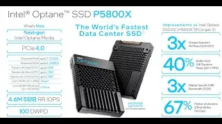 Краткий обзор review Intel Optane SSD DC 5800X+Intel PCIe 3.0