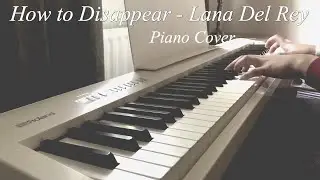How to disappear- Lana Del Rey (Male Key Piano Instrumental)
