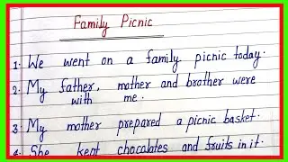 10 lines on family picnic/essay on picnic in english/essay on family picnic in english/picnic par