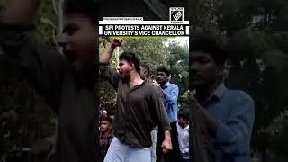 SFI protests against Kerala University&rsquo;s Vice Chancellor over alleged denying of funds for Arts Fest