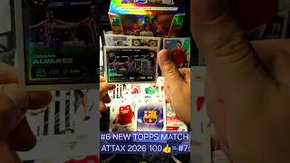 #6 ХУЛИАН АЛЬВАРЕС TOPPS MATCH ATTAX 2026! ФУТБОЛЬНЫЕ КАРТОЧКИ #matchattax #topps #packopening #2026