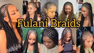 Flawless Fulani Braids Hairstyle for Ladies | Fulani Flip Over Braids | Fulani Lemonade Braids 