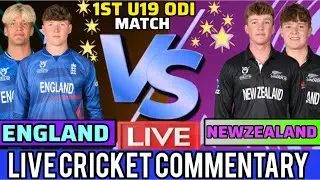 England U19 vs New Zealand U19 Live 🏏 | First ODI Tri Series 2026 Match Today