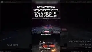 Крутой полицейский из Арканзаса отказался сдаваться после того, как его протащил Dodge Challenger...