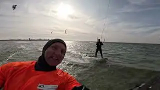 05.03.2025 - Teil 2 - Sonnige Kite-Session in Gold auf Fehmarn