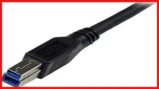 StarTech com 1m Black SuperSpeed USB 3 0 Cable   Right Angle A to B   3 ft USB 3 Cable   Right Angle