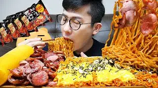 ASMR MUKBANGㅣSPICY NOODLES🔥 & SMOKED DUCKㅣEATING SHOW