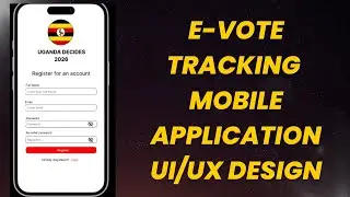 E-Vote Tracking Mobile App UI Design | Figma UI/UX Walkthrough