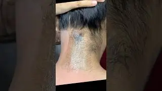Back neck Waxing tutorial #skincare #hairremoval #ricawax #beauty #brazillianwax #gelwax #neckwaxing