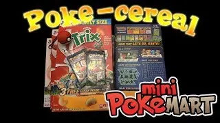 We got some cereal at the mini pokemart! Opening new pokemon cards.
