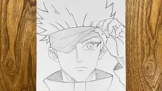 How to draw Gojo Satoru | (Jujutsu Kaisen) | Drawing Tutorial