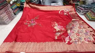 Chickpet wholesale Fancy sarees shops| linen , cotton, tissue meena| single saree courier available
