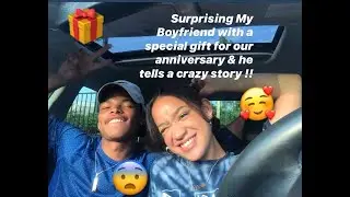 Surprising my Boyfriend with one year anniversary gift! (REACTION)