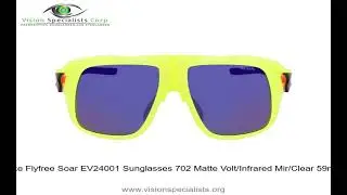 Nike Flyfree Soar EV24001 Sunglasses 702 Matte Volt Infrared Mir Clear 59mm