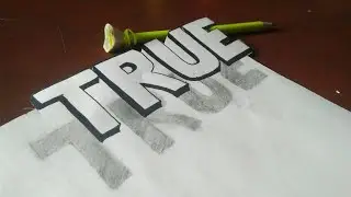 How to draw 3D letters